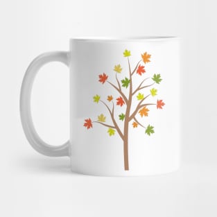 Colorful autumn leaves on a tree - maple Mug